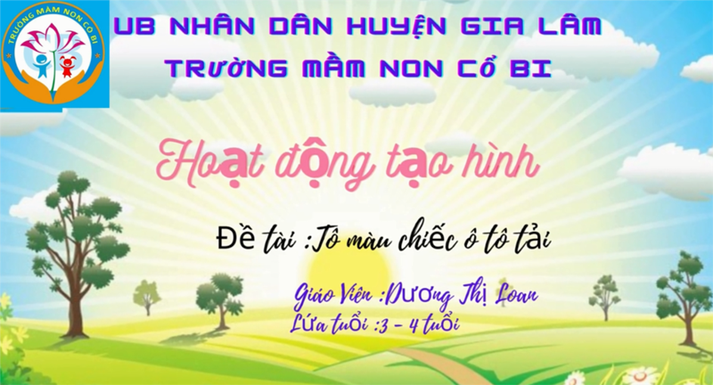 Tạo hình: Tô màu chiếc ô tô tải - MGB